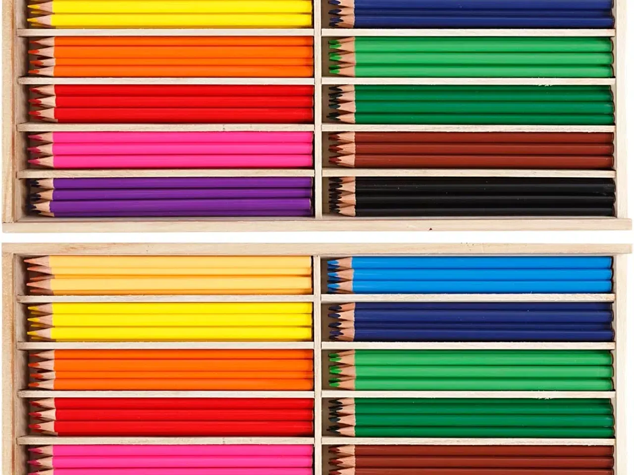 Billede 1 - Trekantede farveblyanter, 3 mm, 288 stk. assorterede