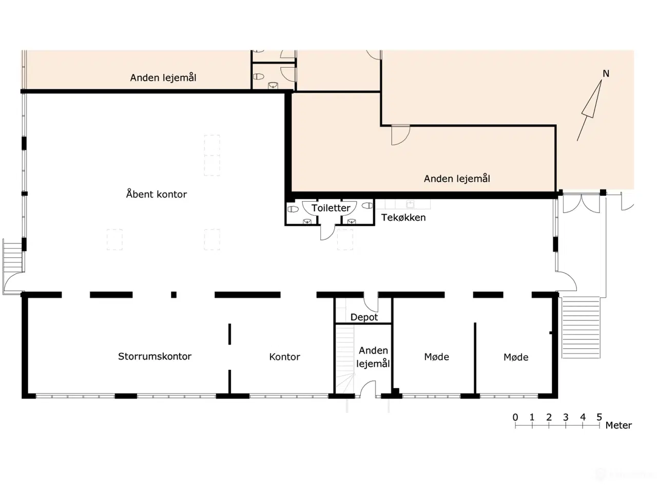 Billede 19 - Højloftet kontor med showroom, lounge eller let lager