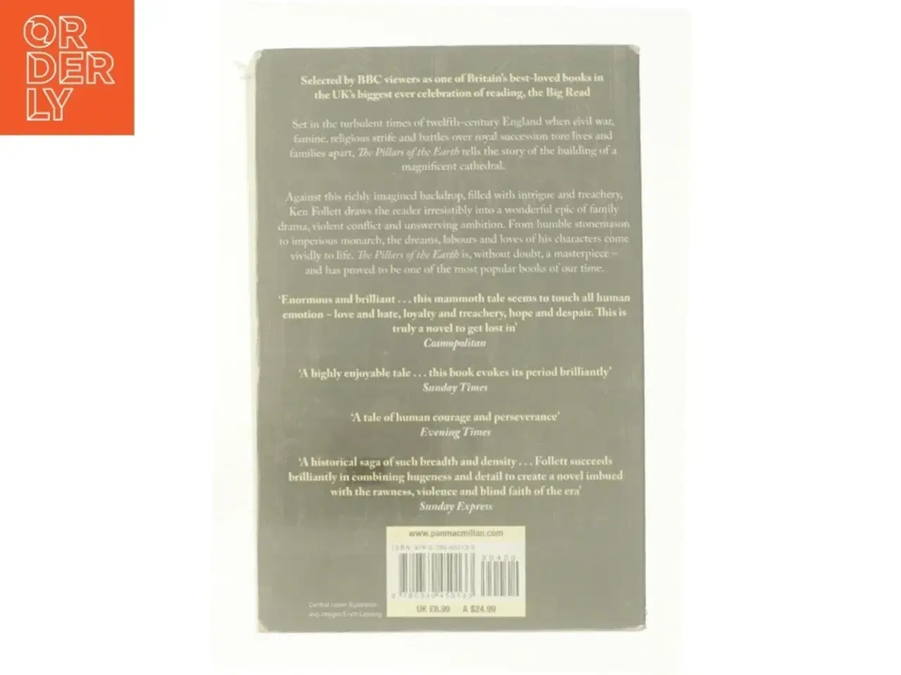 Billede 2 - The Pillars of the Earth af Ken Follett (Bog)