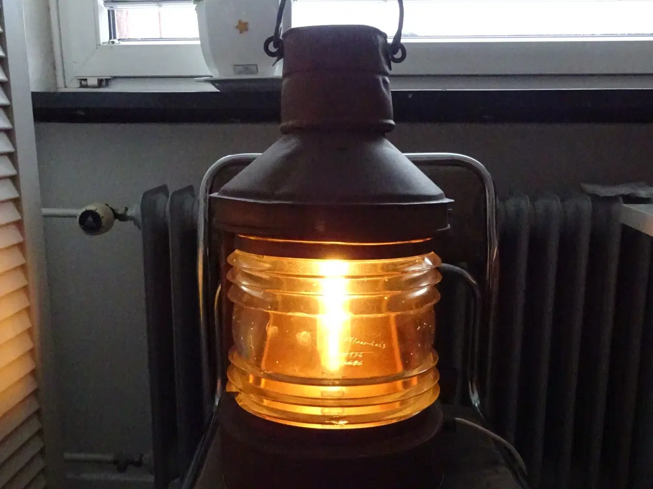 Billede 4 - Skibslanterne med stor Glasindsats