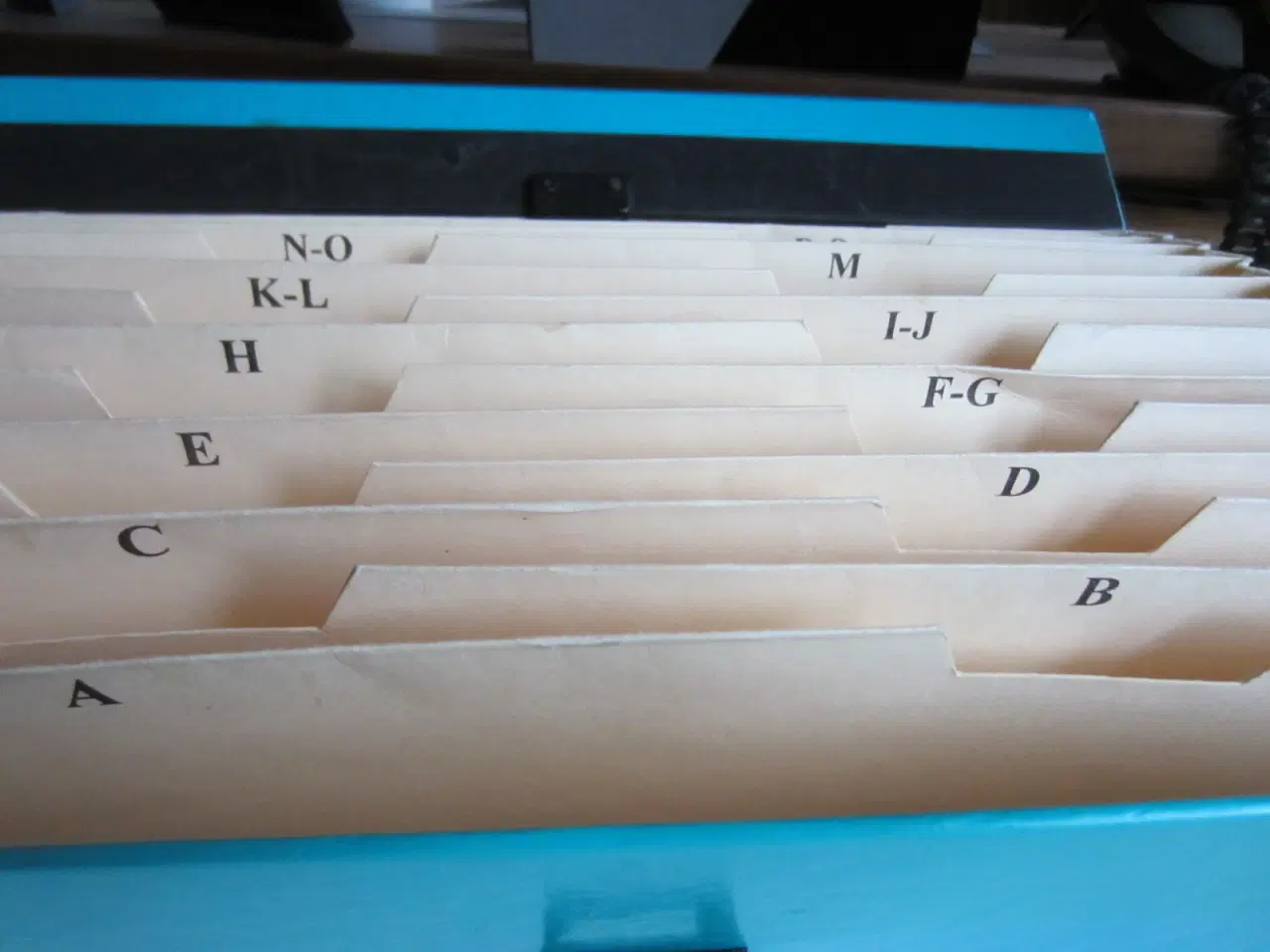 Billede 1 - Transportabelt A4 harmonika arkiv med 19 lommer