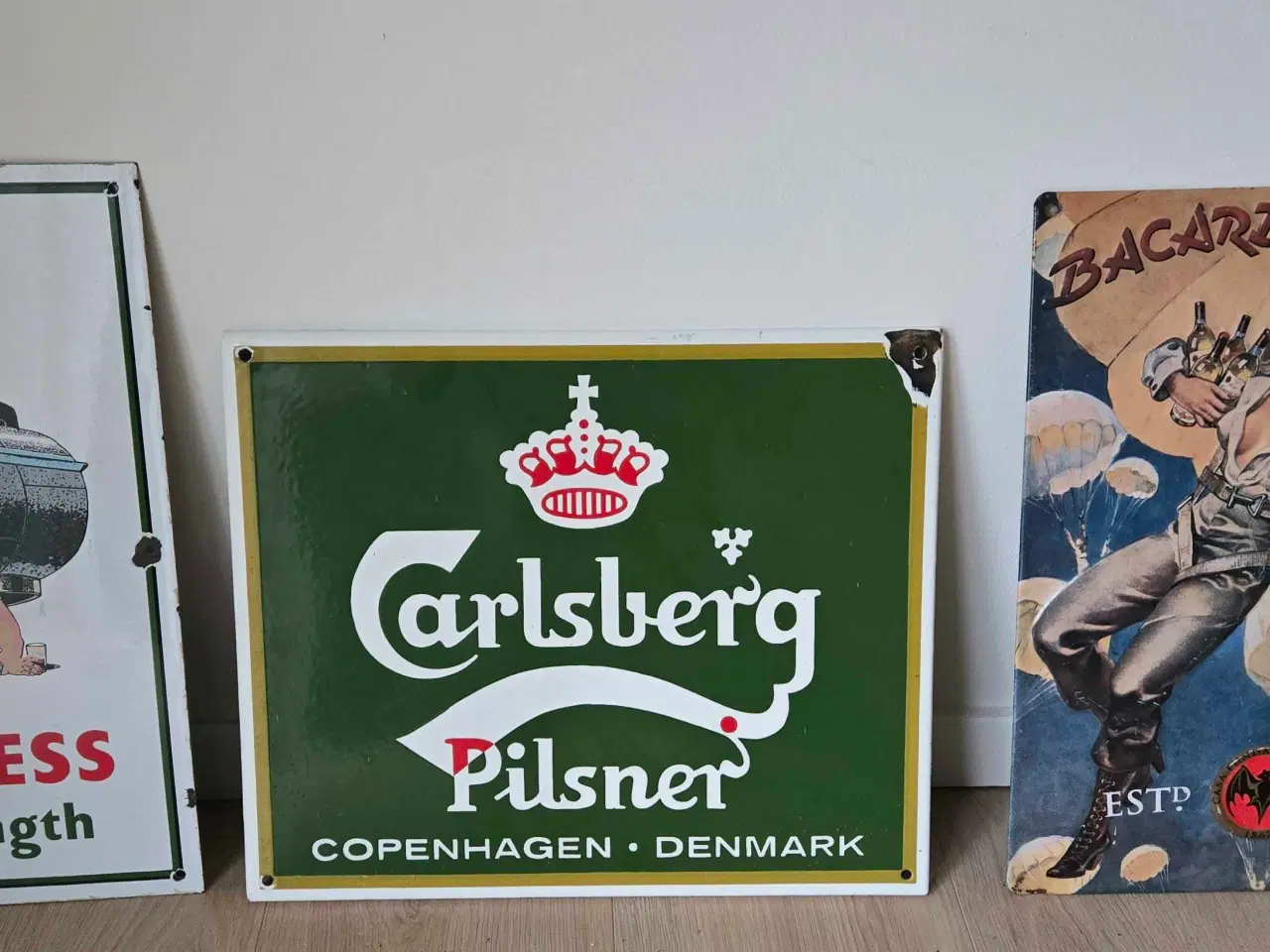 Billede 1 - Metal,emalje skilte