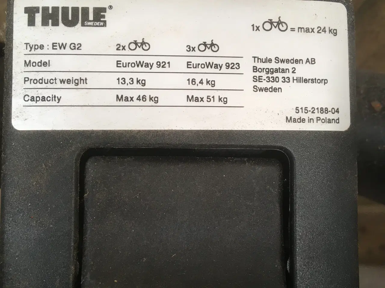 Billede 1 - Cykelanhænger Thule