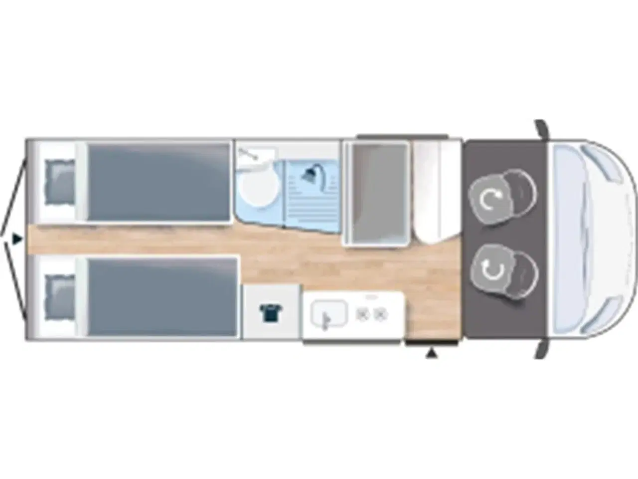 Billede 1 - 2019 - Chausson Twist V697   2 senge og udstyr