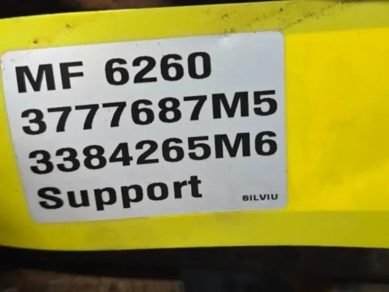 Billede 16 - Massey Ferguson 6260 Frontvægt Holder 3777687M5