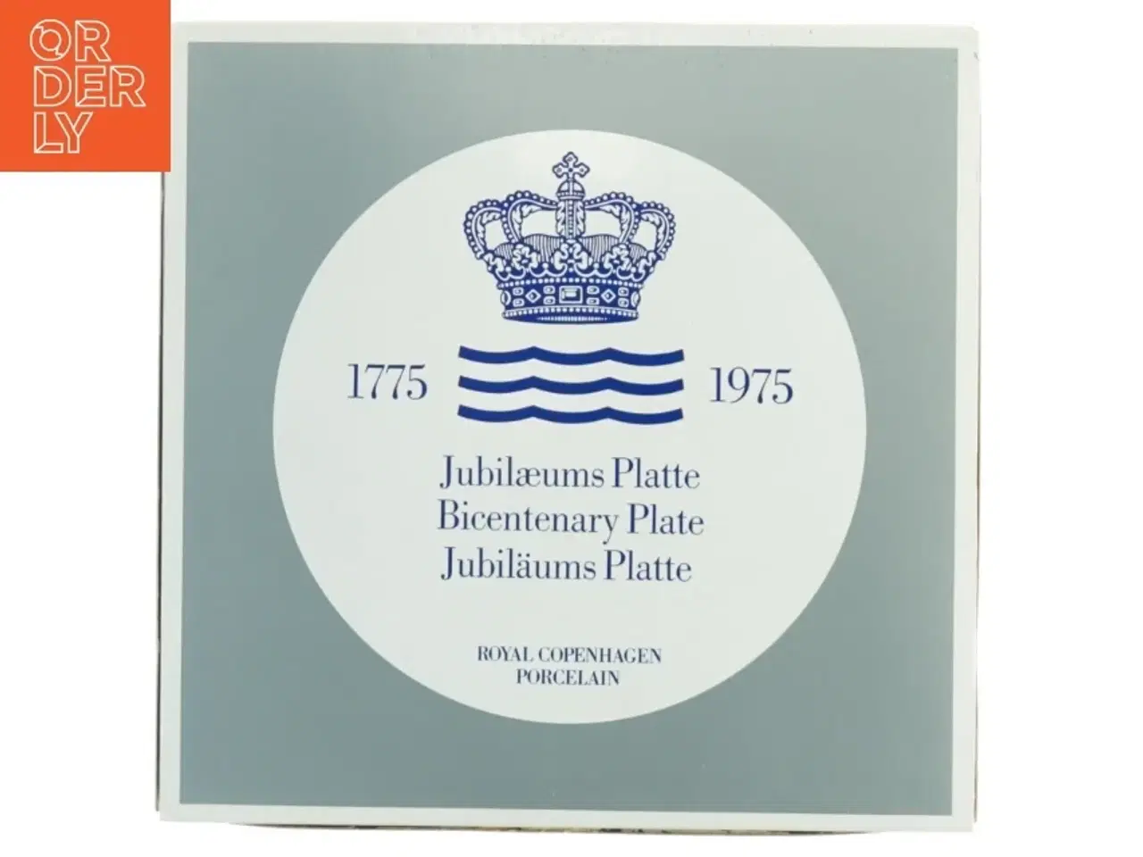 Billede 6 - Royal Copenhagen årsjubilæumsplatte 1975 fra Royal Copenhagen (str. Diameter 18 cm)