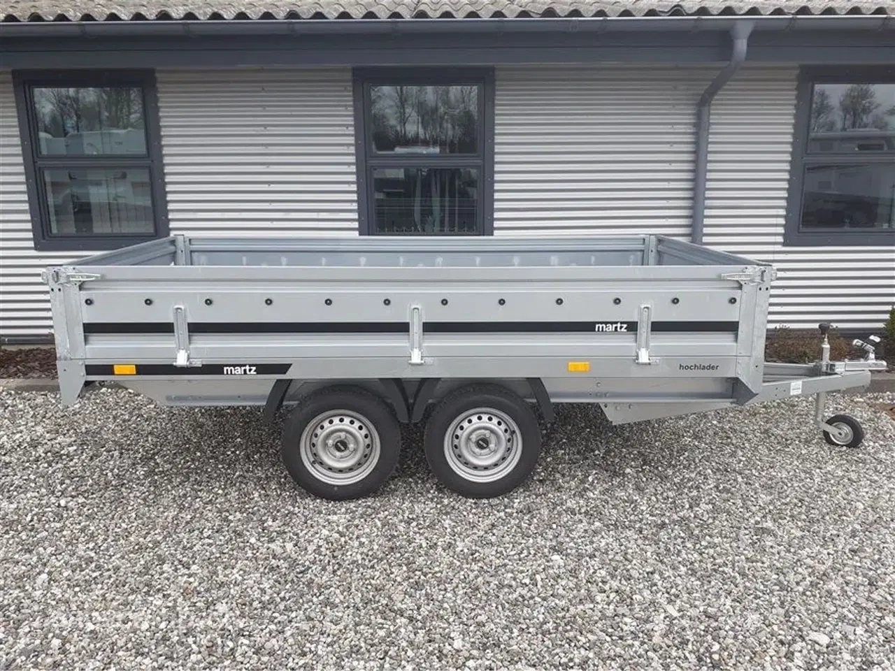 Billede 2 - 0 - Martz Transporter 3015/2 750 Kg.   Stor 750 kg boggie trailer til skarp pris Nu Med 40 Cm. sider.