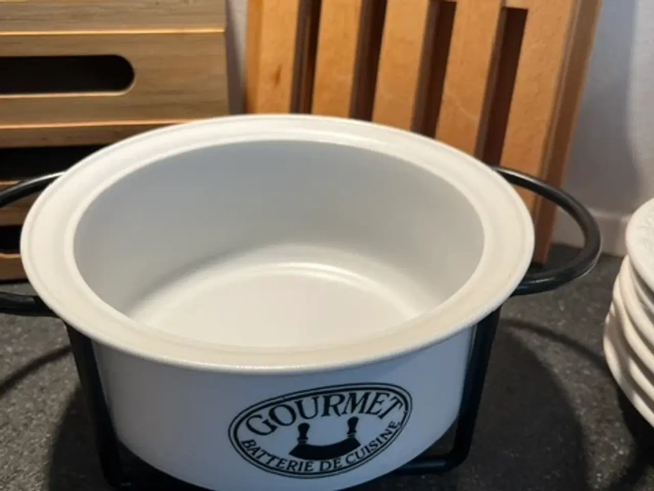 Billede 1 - Klassisk Eslau Gourmet skål med holder – Ildfast