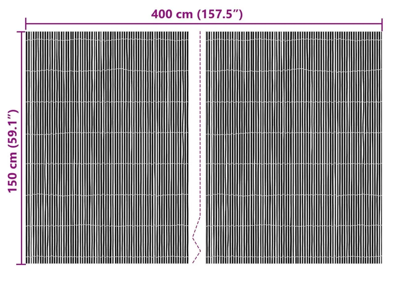 Billede 6 - Bambushegn 400x150 cm