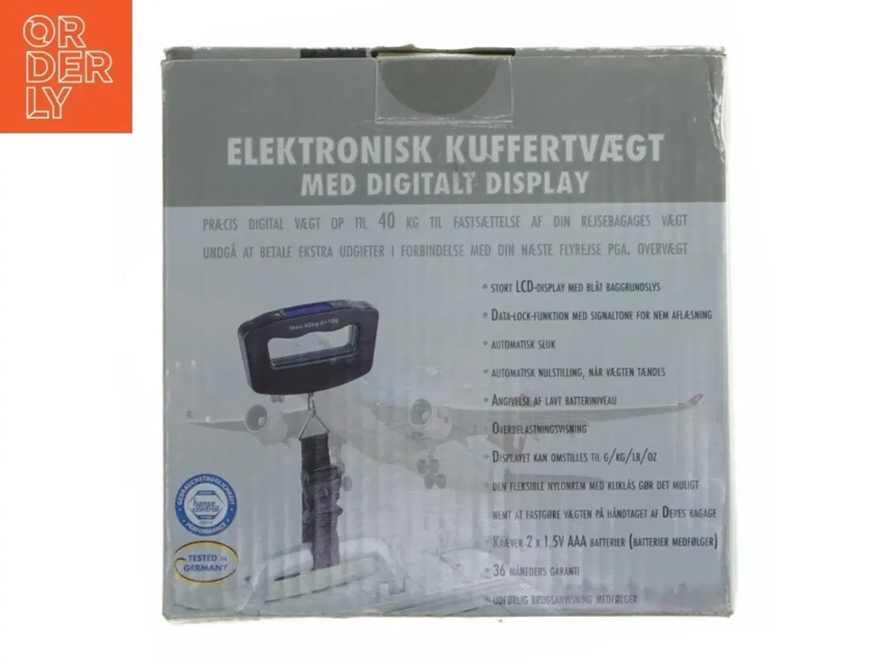 Billede 1 - Elektronisk kuffertvægt med digitalt display fra Hans Control