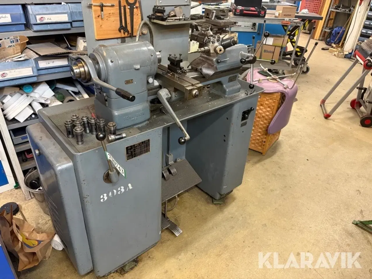 Billede 1 - Præcisionsdrejebænk Schaublin 102N-80 –