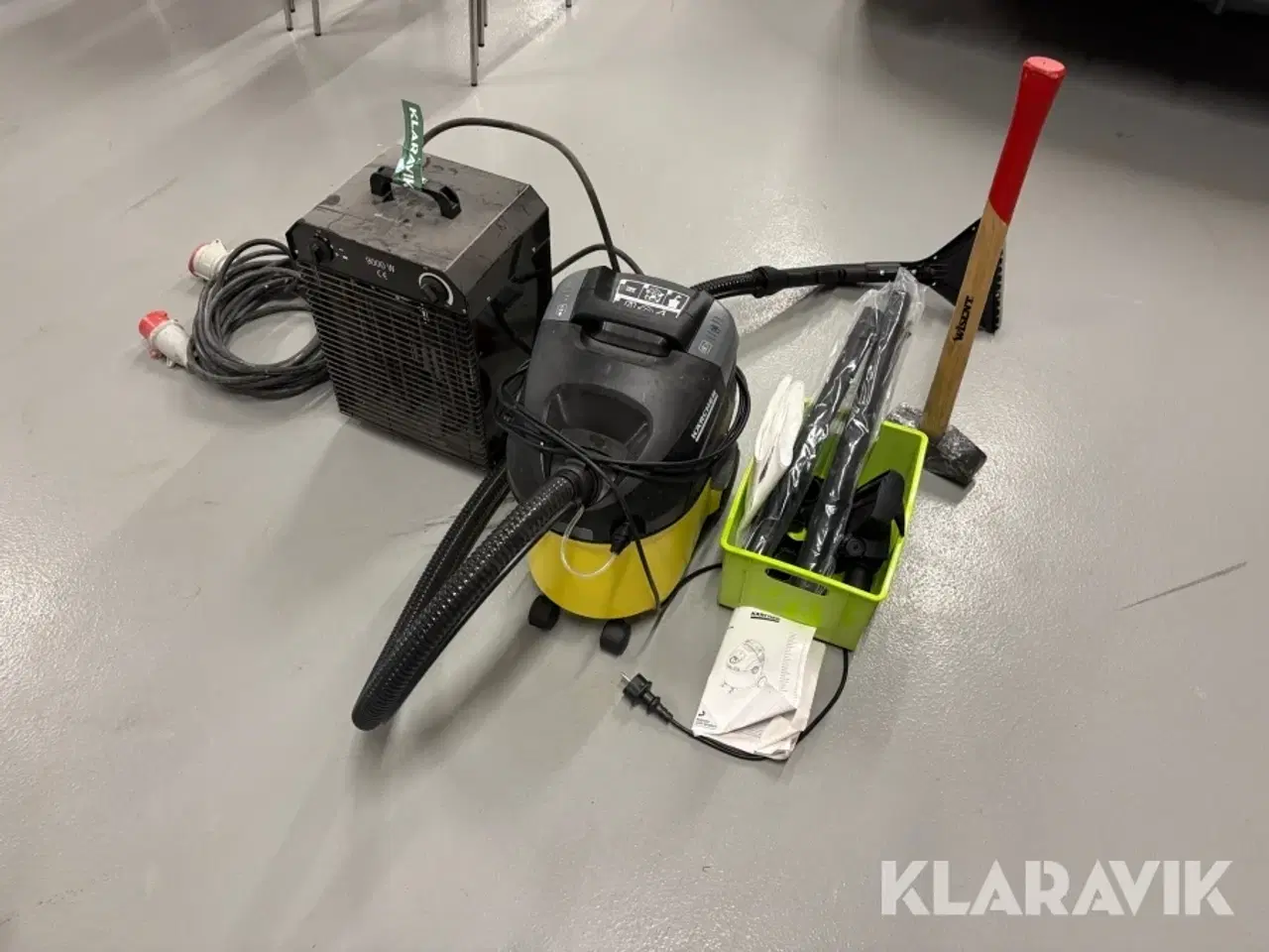 Billede 1 - Varmeblæser vådstøvsuger og diverse Kärcher SE 5.100 samlet lot