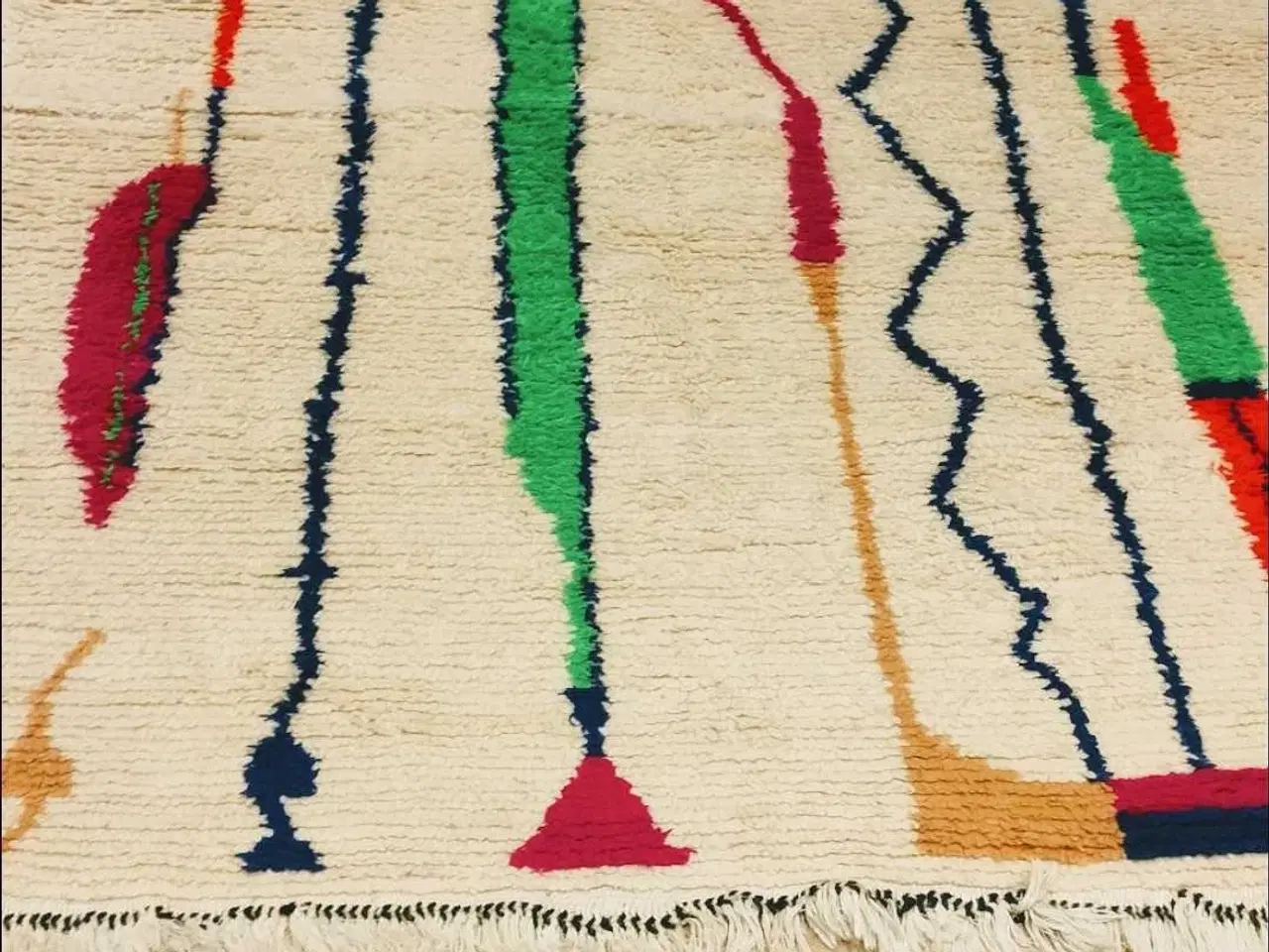 Billede 2 - SMUKT MAROKKANSK BENI OUARAIN TÆPPE