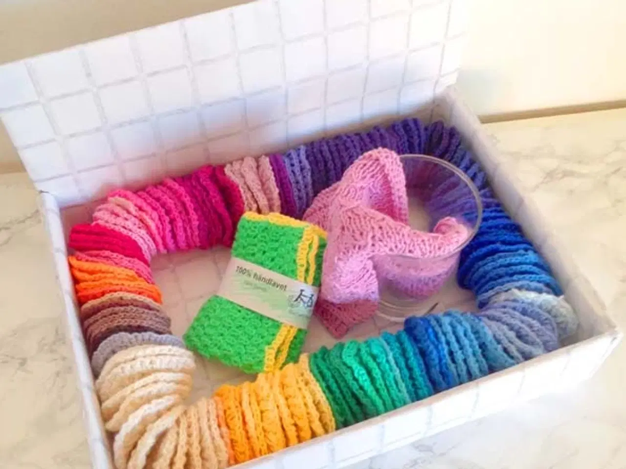 Billede 7 - 16 bomuldsrondeller. Spar ressourcer.