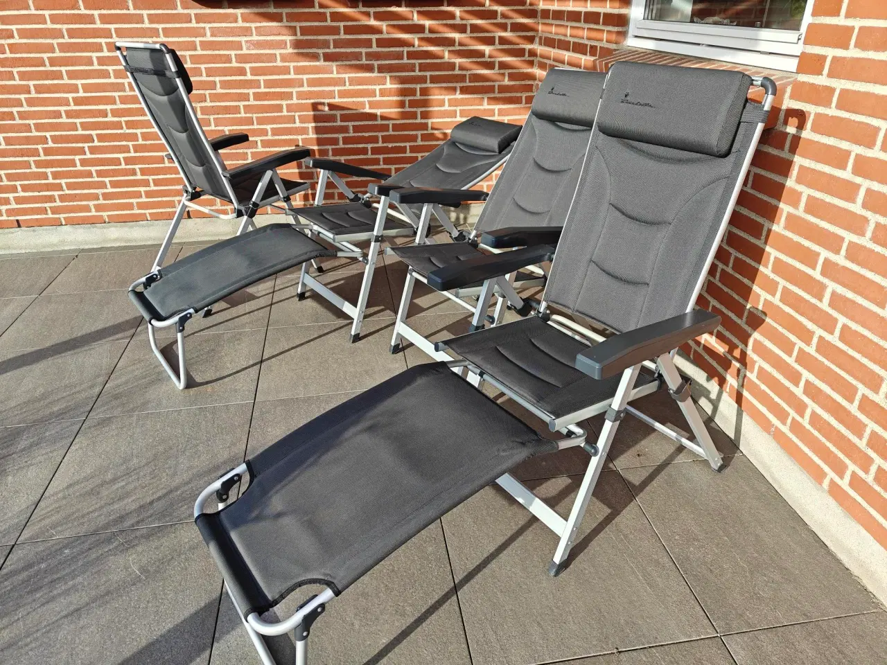 Billede 5 - Isabella campingstole høj ryg nakkespude fodstøtte