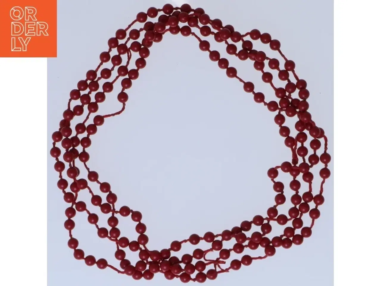 Billede 1 - Rød perlekæde (str. 164 cm)