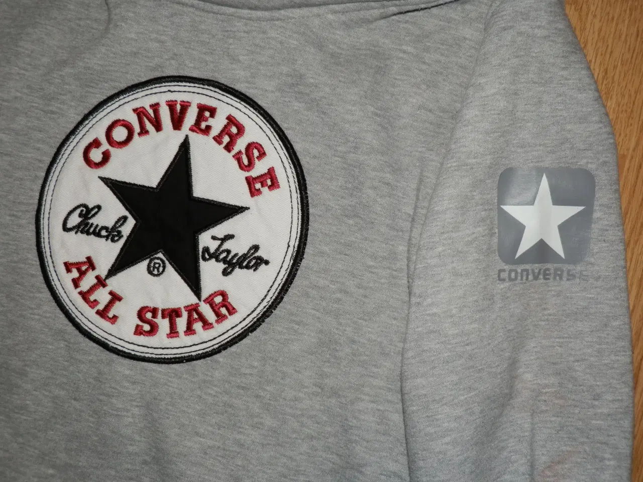 Billede 4 - Grå Converse All Star Logo Sweatshirt str. L