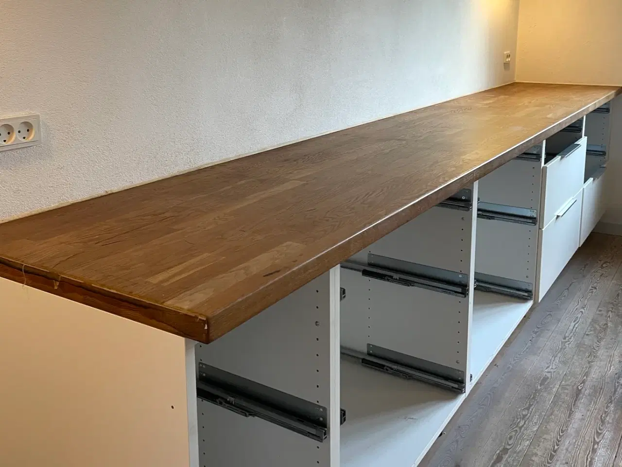 Billede 1 - Massiv træbordplade