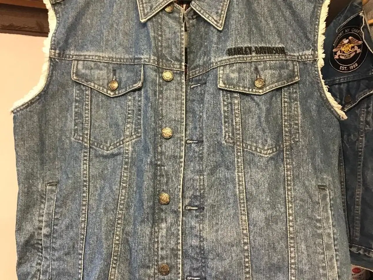 Billede 1 - Harley Davidson Denim Vest