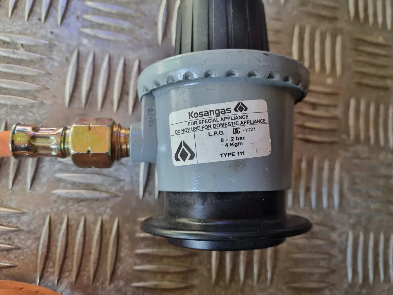 Billede 2 - Gasbrænder med slange og regulator.