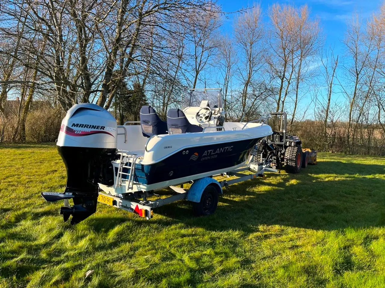 Billede 4 - Atlantic 505 Open med 100hk Mariner 4-takt