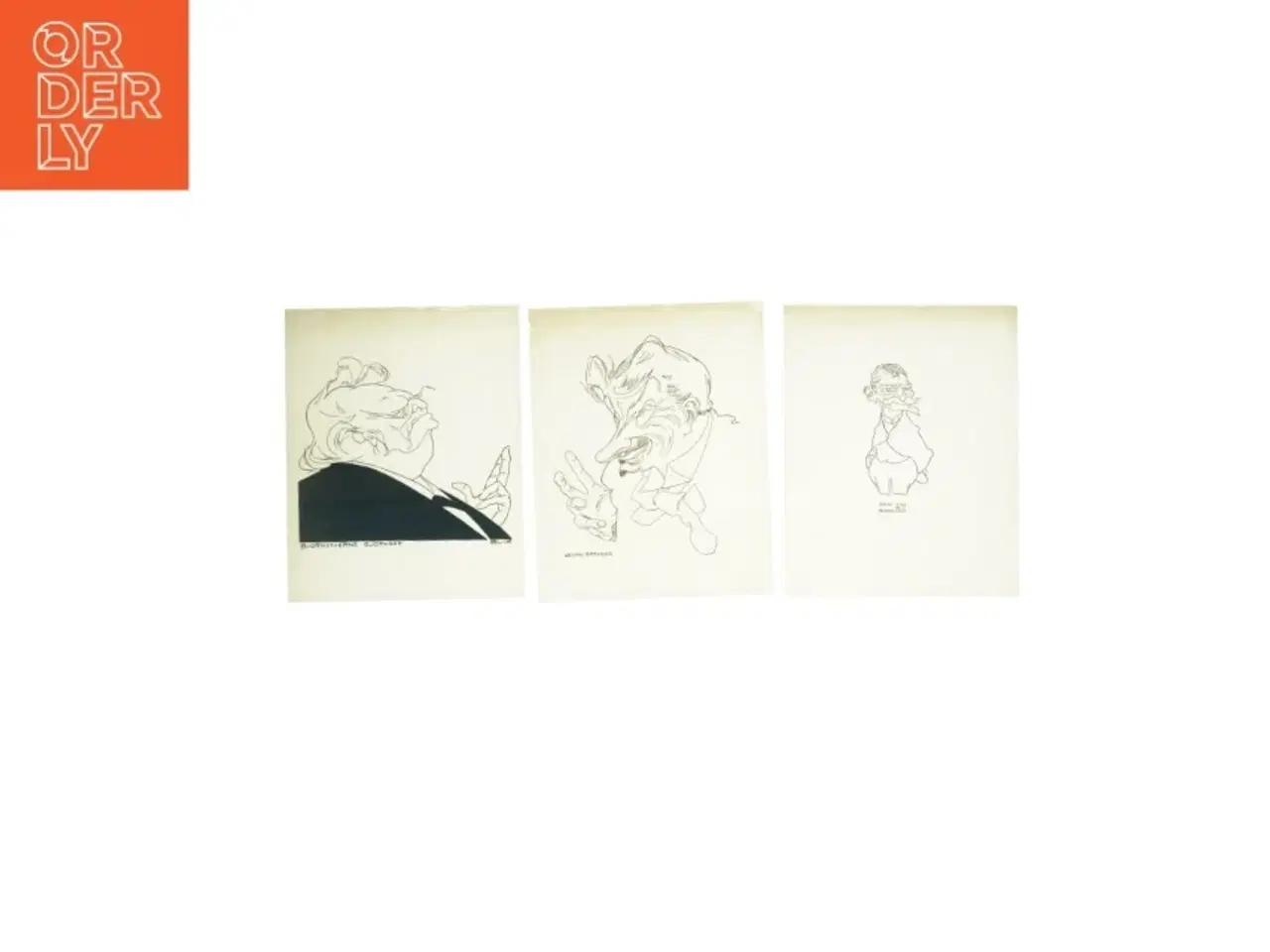 Billede 1 - Vintage Tegneserie Tegninger (str. 29 x 23,5 cm)