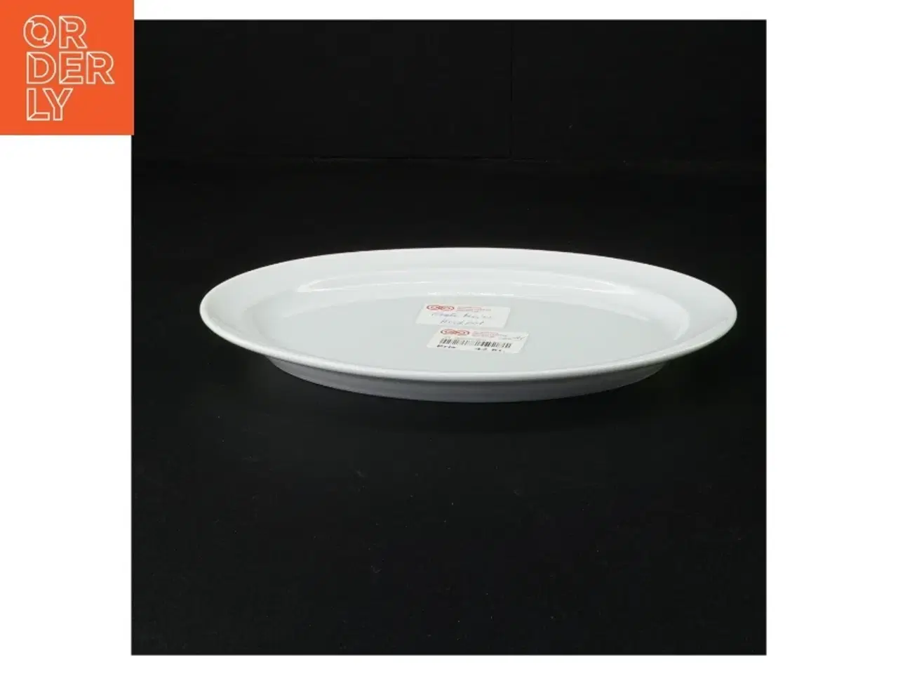 Billede 1 - Hvid porcelænsfad fra Hvidport (str. 22 x 17 cm)