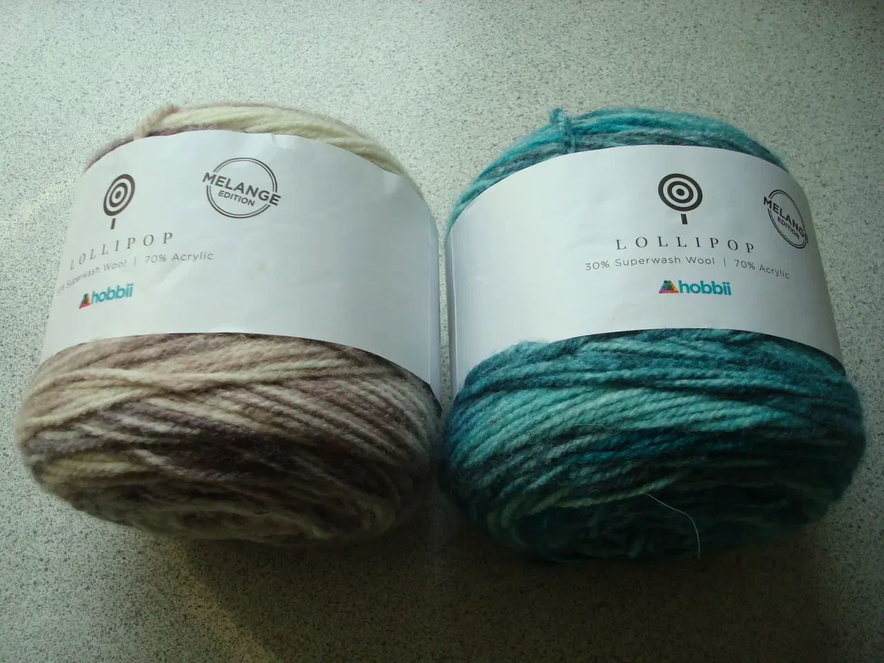Billede 1 - Lollipop garn 30 % Super wash wool / 70 % Acrylic