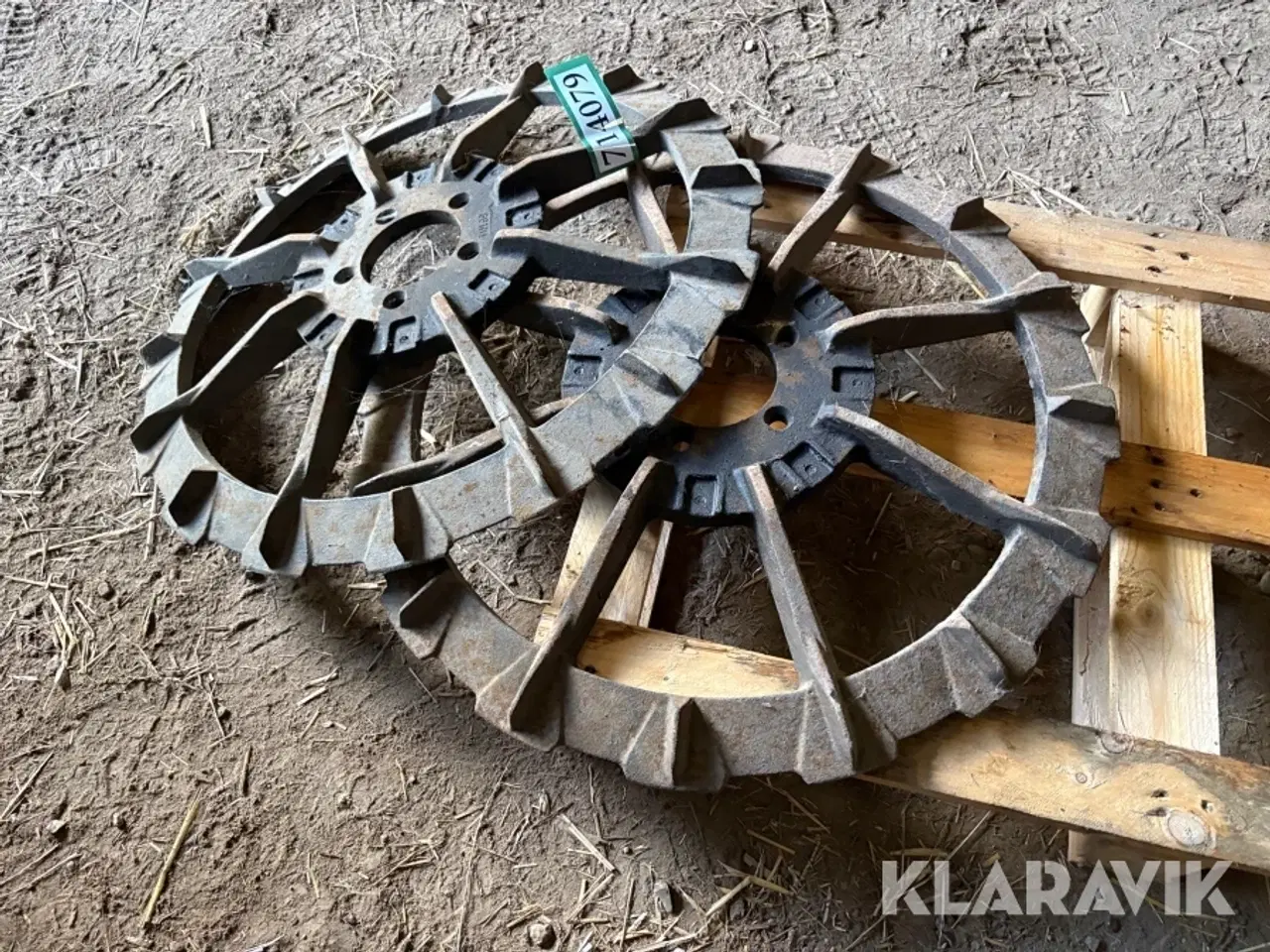 Billede 4 - Oppelhjul med klør 710mm fabrik 2 styk.