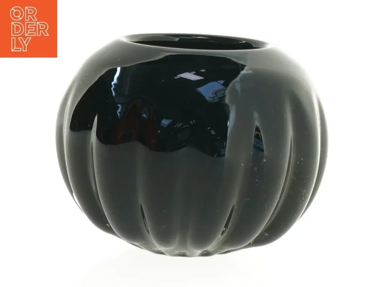 Billede 1 - Sort keramik vase (str. 13 x 10 cm)
