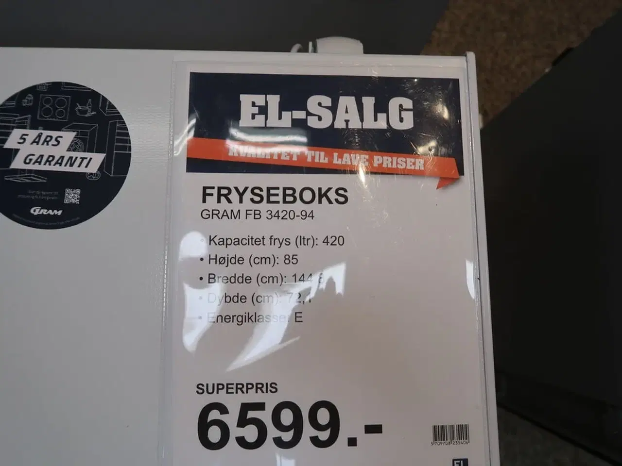 Billede 3 - Kummefryser GRAM FB 3420-94