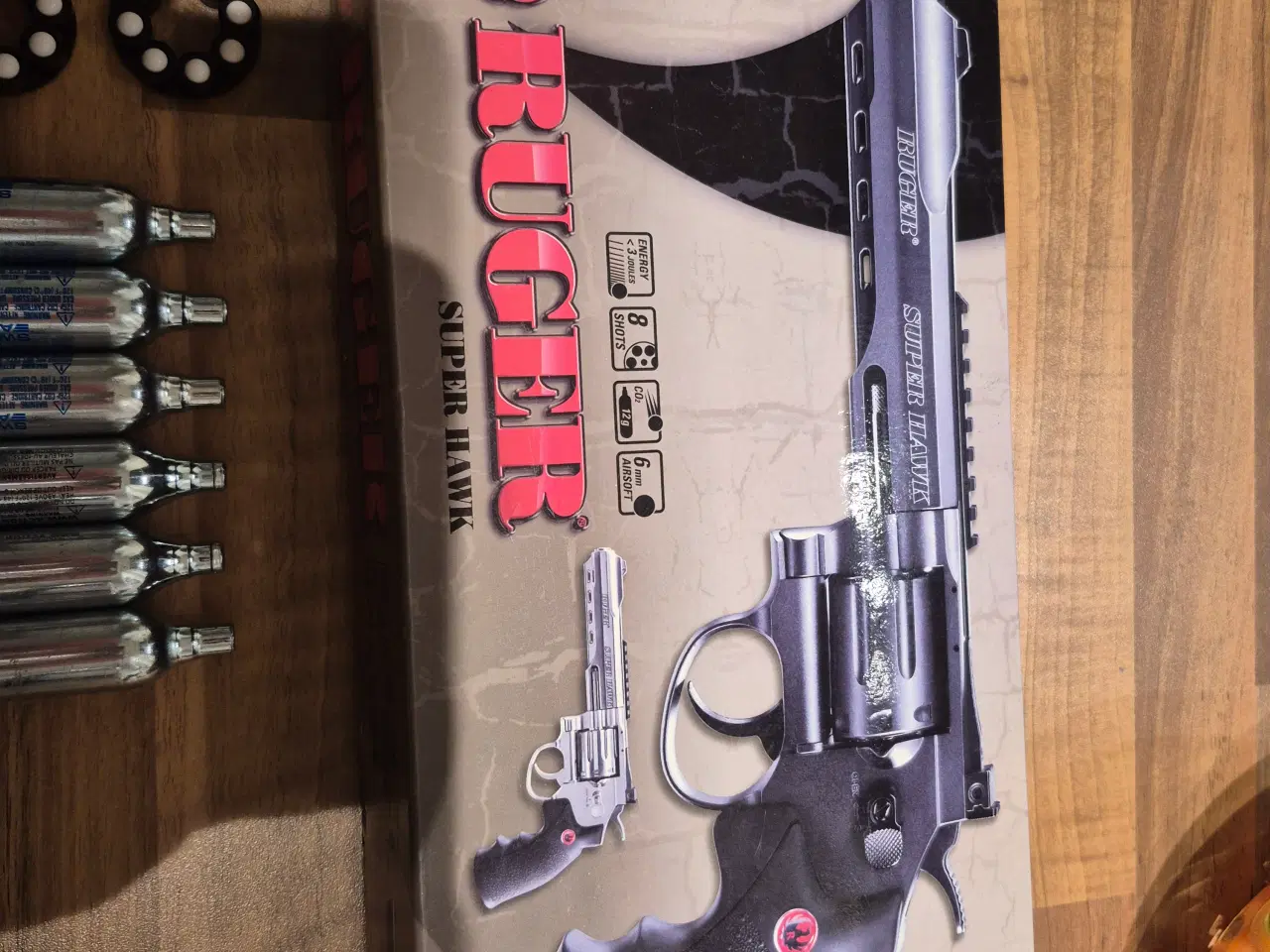 Billede 4 - Ruger – 8 Inch SuperHawk Full Metal Co2, Sort Ny