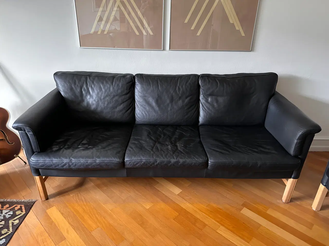 Billede 2 - 2 & 3 personers lædersofa