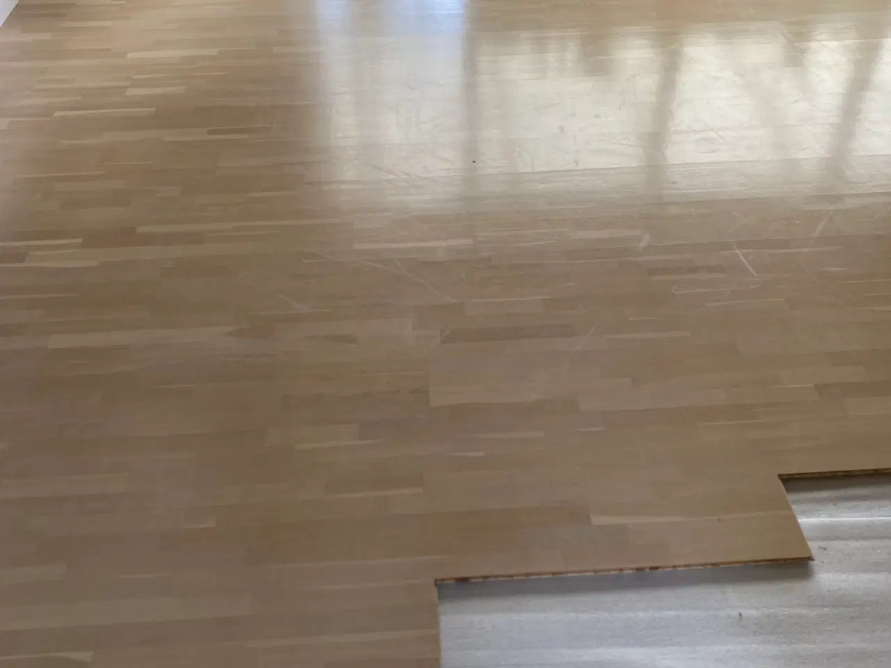 Billede 2 - Egetræsgulv hvid lak 40 m2
