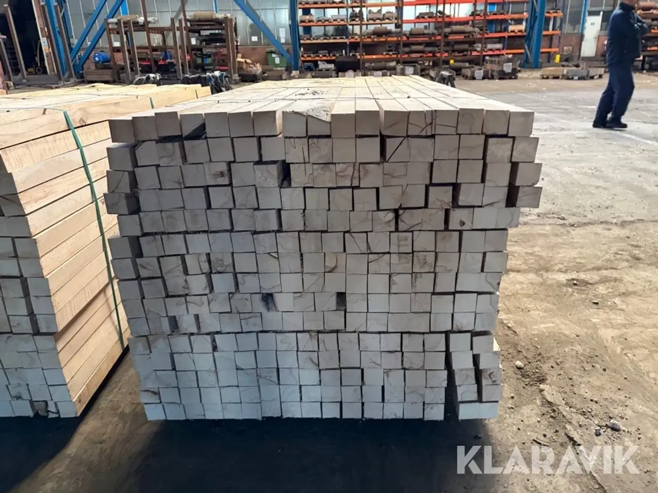 Billede 7 - Lægter ovntørret eg - palle med 255 styk