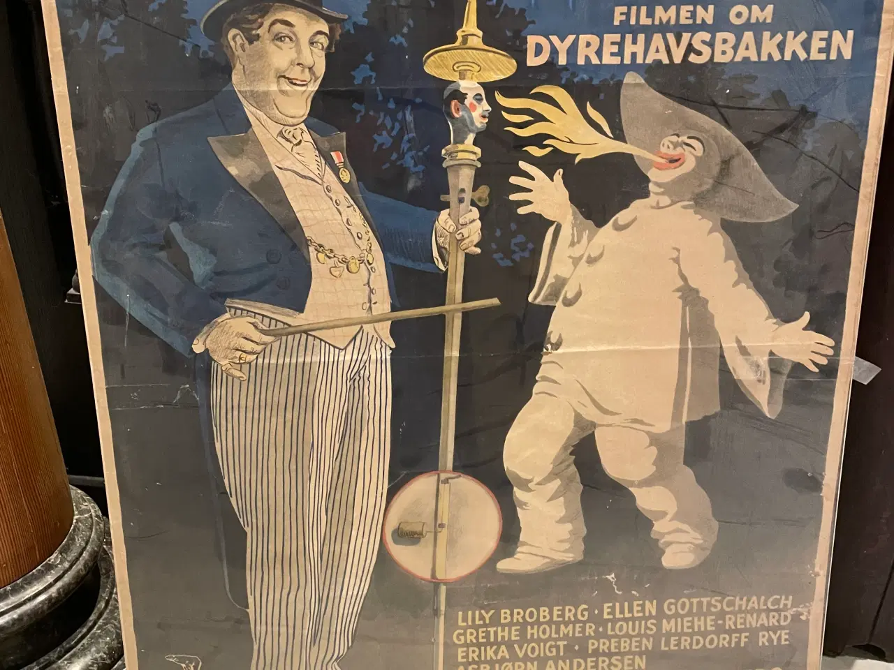 Billede 1 - Gl. filmplakat fra 1951 m. Pjerrot