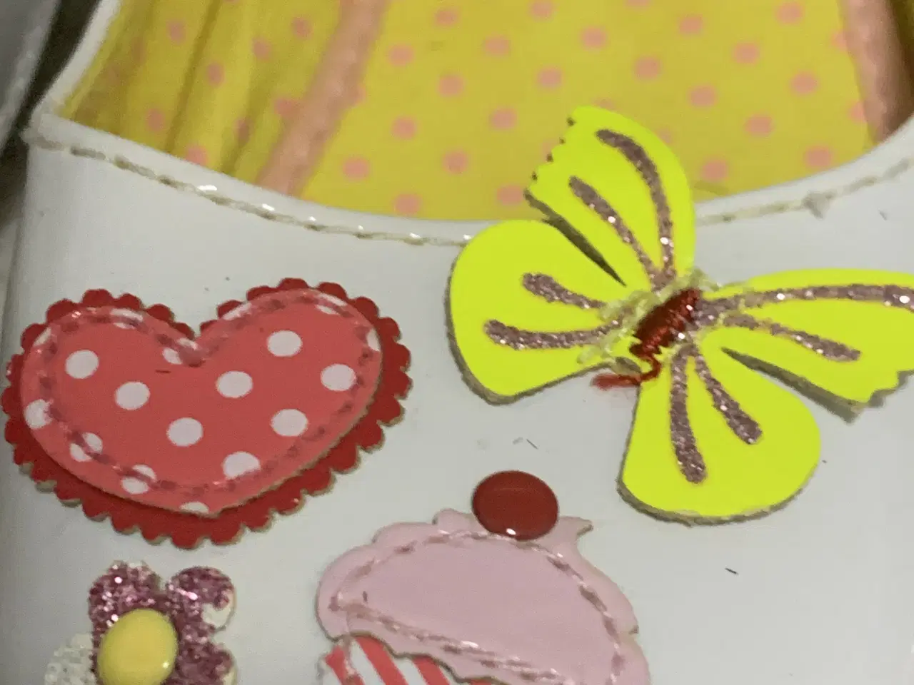 Billede 7 - Pige balletina sko med hjerte og sommerfugl