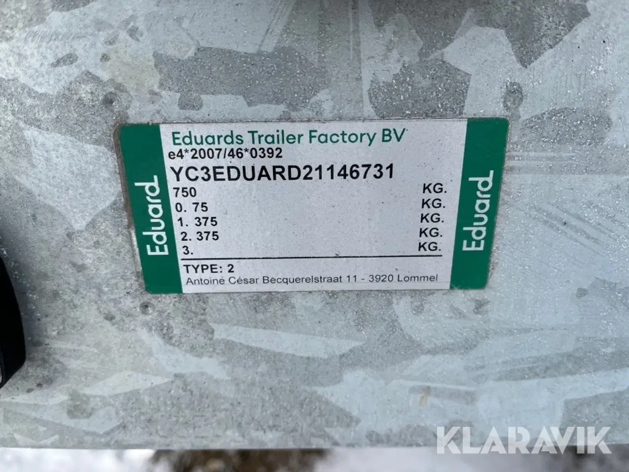 Billede 6 - Trailer Eduard 2615-750-2
