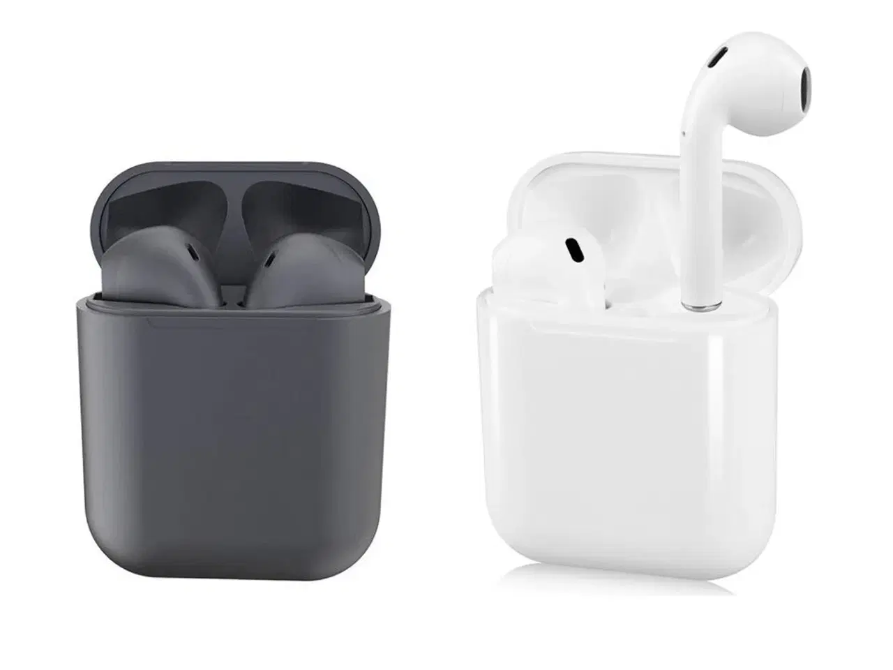Billede 1 - 2 sæt Earbuds, et sort og et hvidt sæt.