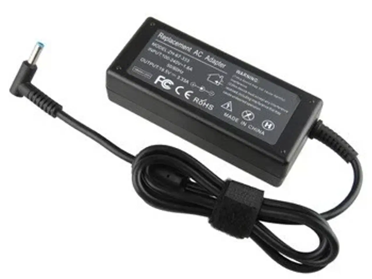 Billede 1 - HP 90W 19.5V 4.62A strømforsyning med 4.5mm x 3.0mm blue stik - kompatibel