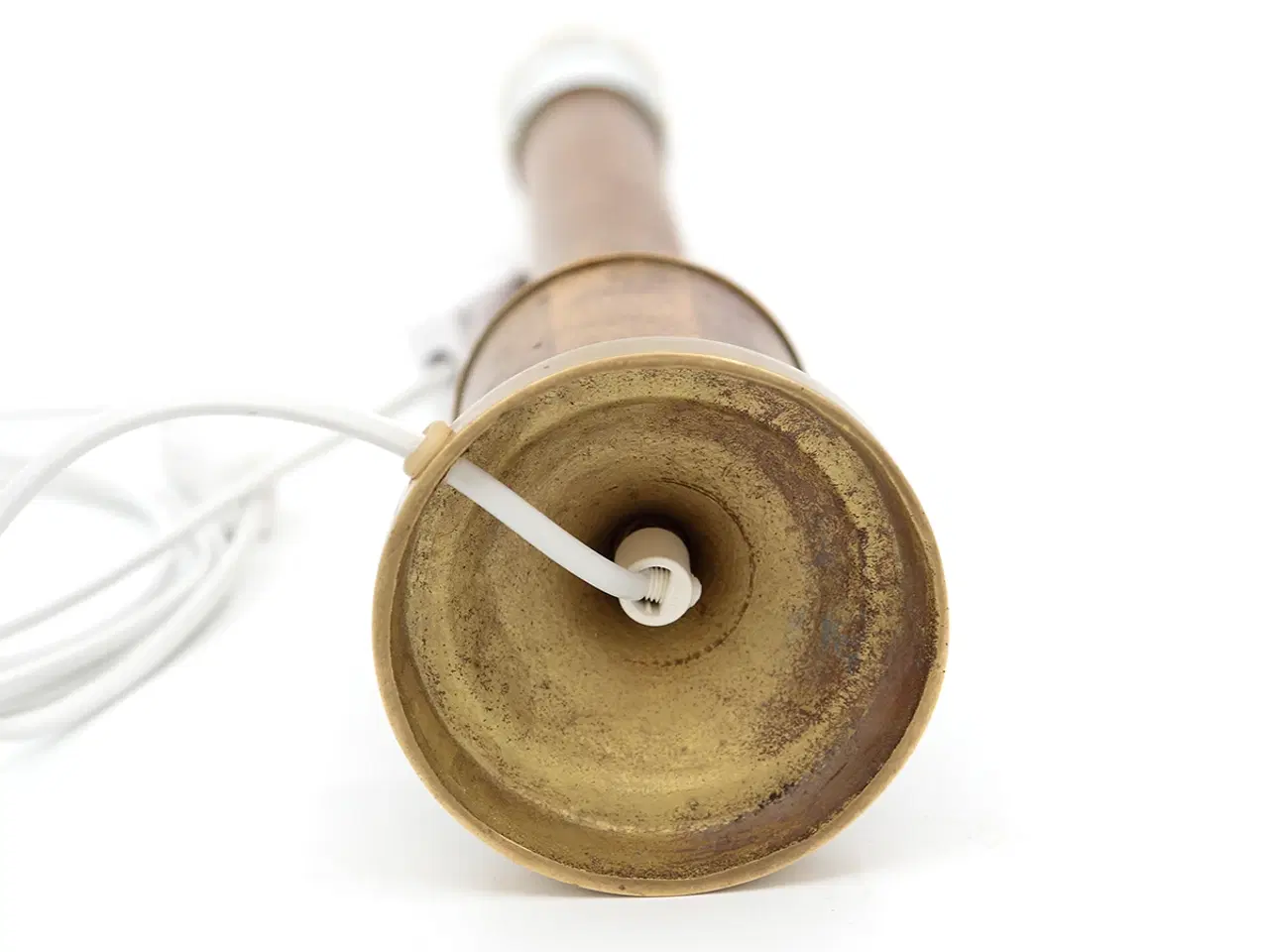 Billede 5 - Høj messing bordlampe 47,5 cm – 60/70’er