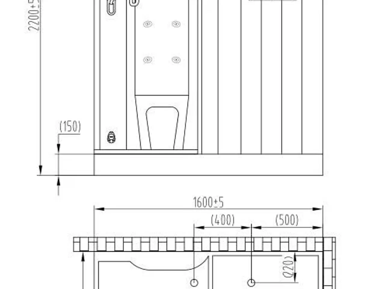 Billede 4 - Sauna og dampbad kabine