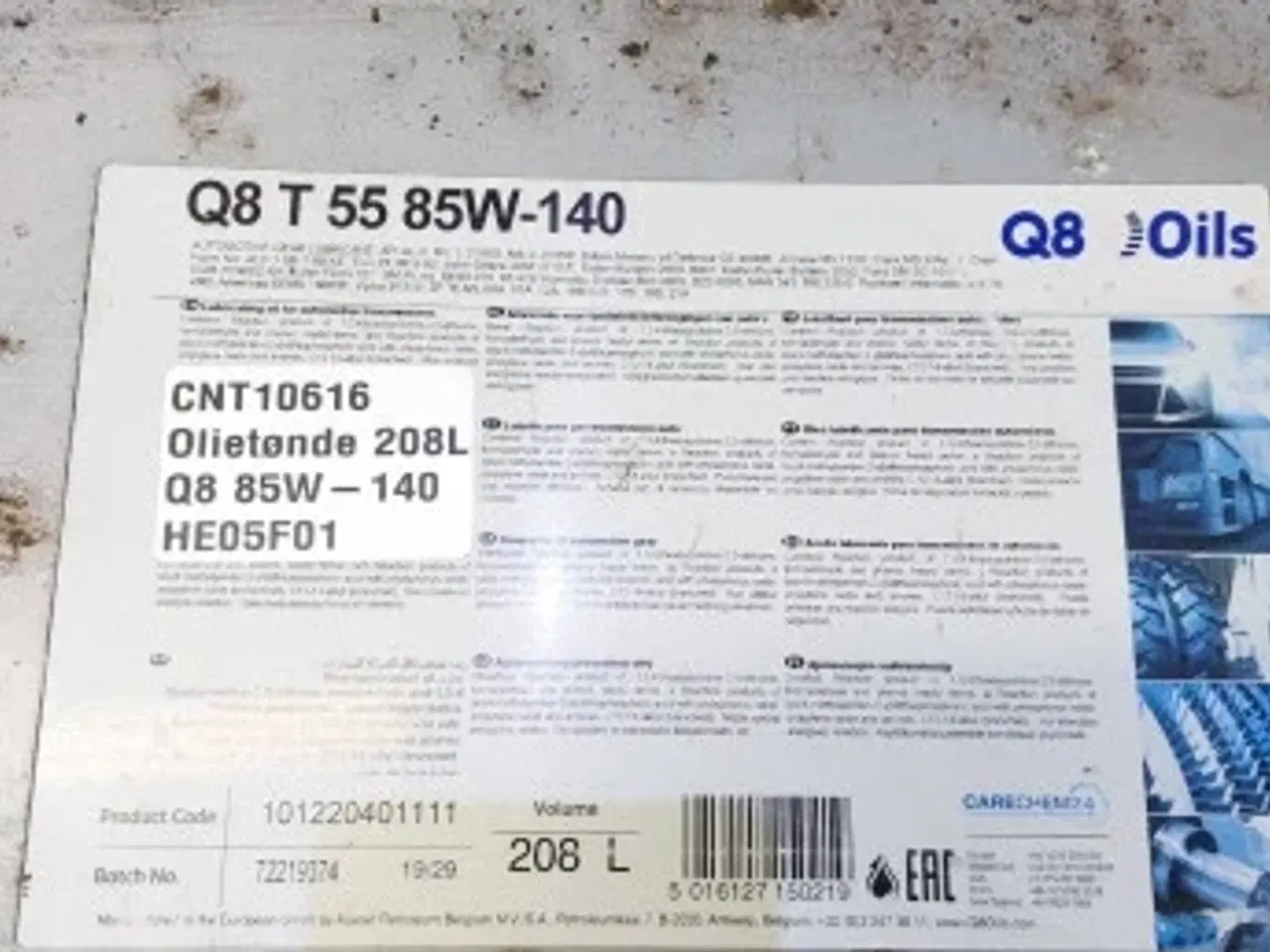 Billede 5 - Oiletønde 208L Q8 T55 85W-140