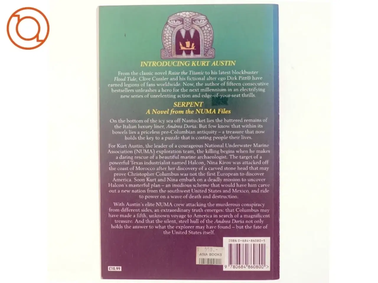 Billede 3 - Serpent af Clive Cussler, Paul Kemprecos (Bog)