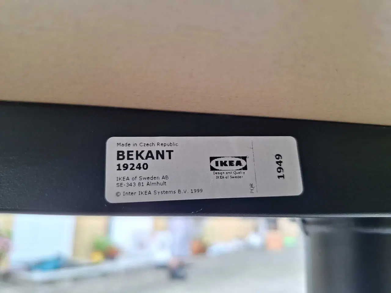 Billede 4 - Sort Bekant IKEA bord