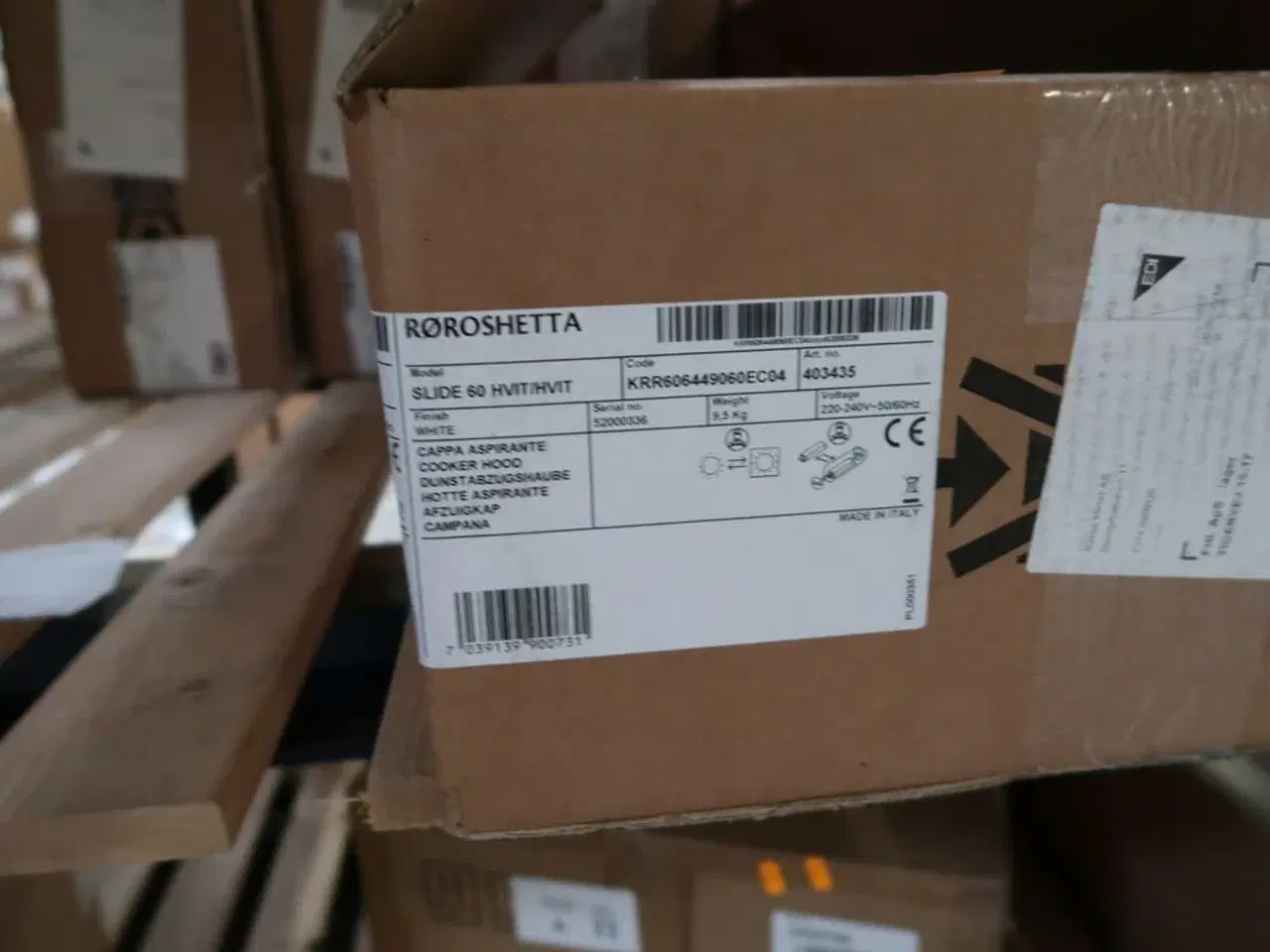 Billede 2 - Emhætte RØROSHETTA SLIDE 60 HVIT