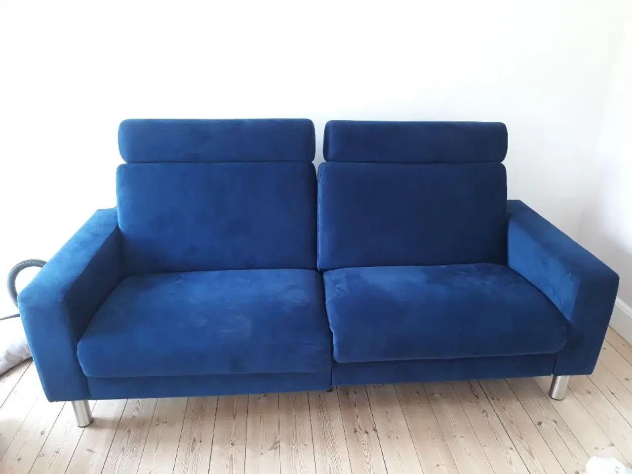 Billede 1 - kongeblå sofa