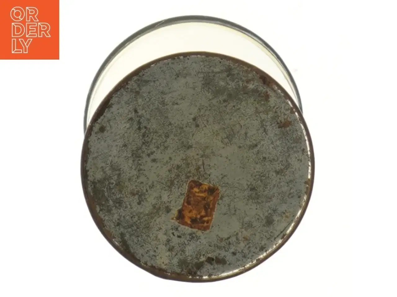 Billede 5 - Metalbeholder med låg (str. Ø 10 cm længde 13,5 cm)