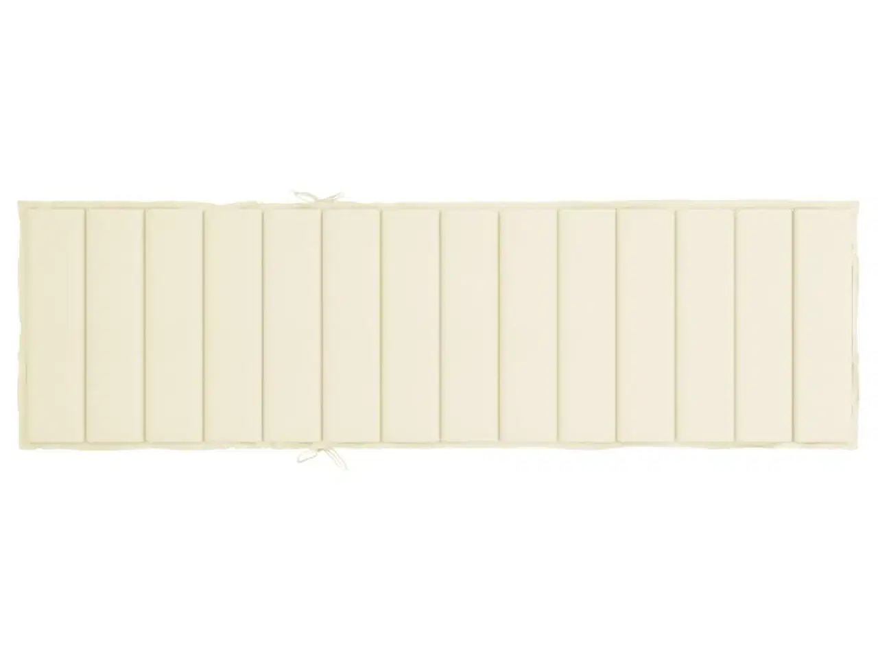 Billede 5 - Hynde til liggestol 200x50x3 cm oxfordstof cremefarvet