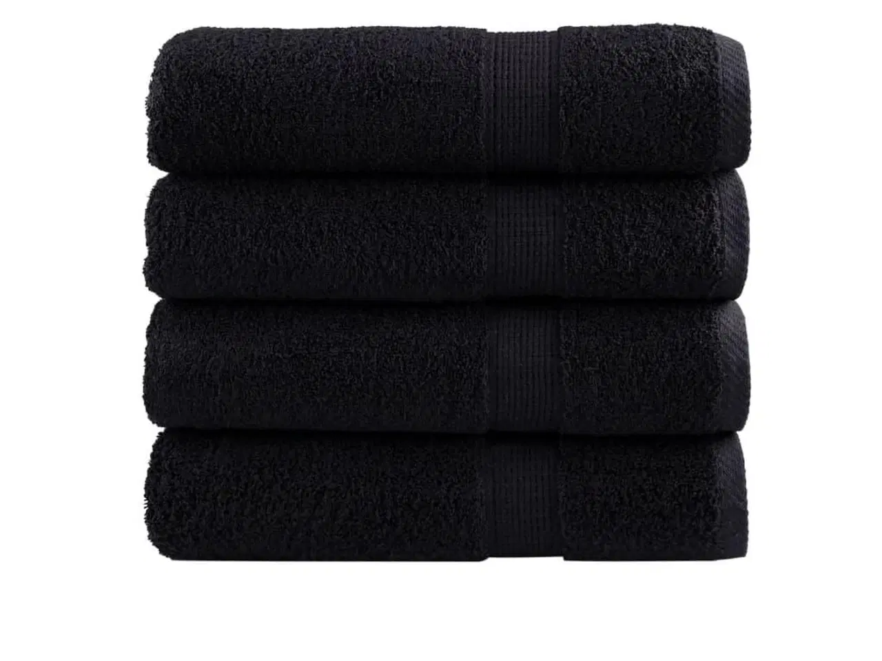 Billede 2 - Håndklæder SOLUND 4 stk. Premium 50x100 cm 600 g/m2 sort